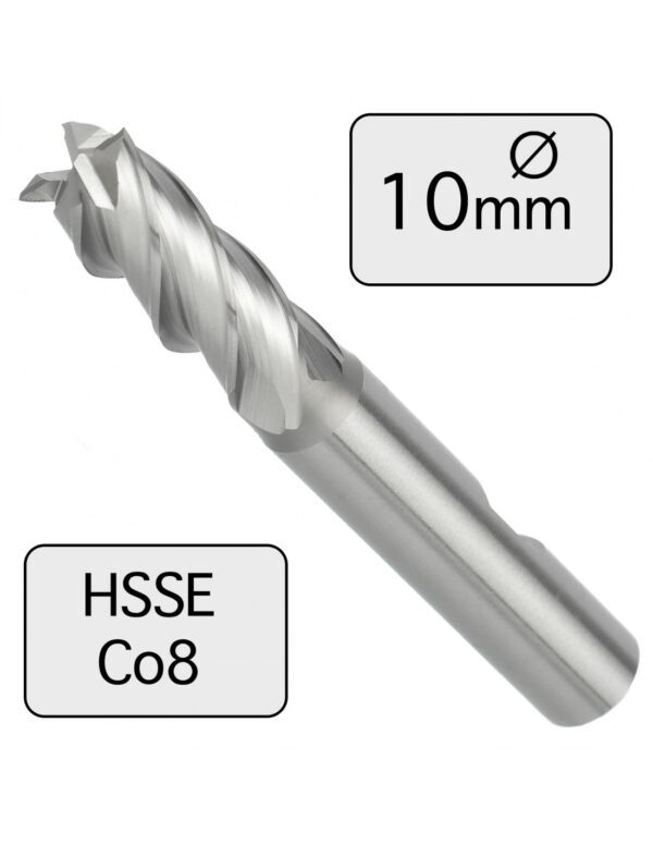 10 x 22 mm Frez trzpieniowy HSSE Co8 krótki
