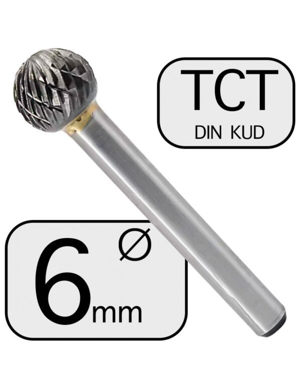 6 mm Pilnik Obrotowy KUD TCT Kulisty Professional